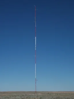 Wind-measurement mast — Karakalpakstan Republic, Uzbekistan