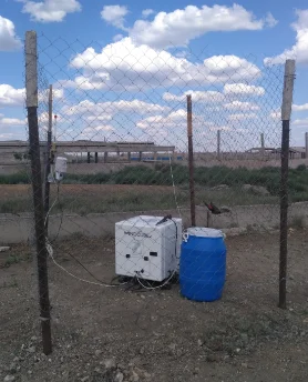 Wind-measurement mast — Aktobe region, Kazakhstan