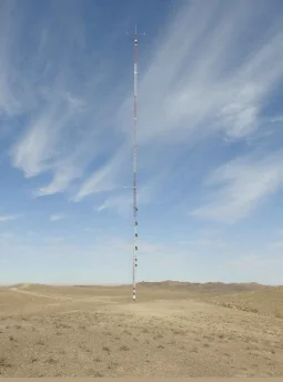 Wind-measurement mast — Karakalpakstan Republic, Uzbekistan