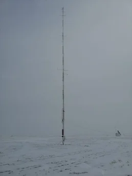 Wind-measurement mast — West-Kazakhstan region, Kazakhstan