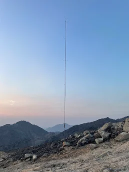 Wind-measurement mast — Ras Al Khaimah, United Arab Emirates